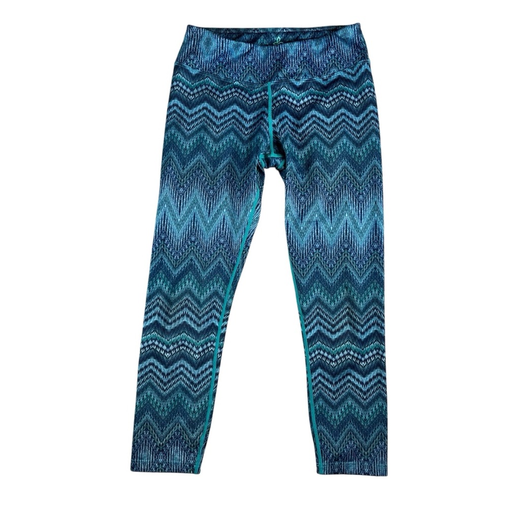 Prana Women's Blue Patterned Leggings Semi Cropped Size‎ Small